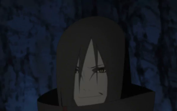 A HD desktop wallpaper featuring Orochimaru from Naruto Shippuden: Ultimate Ninja Storm Revolution, showcasing a dark and intense background.