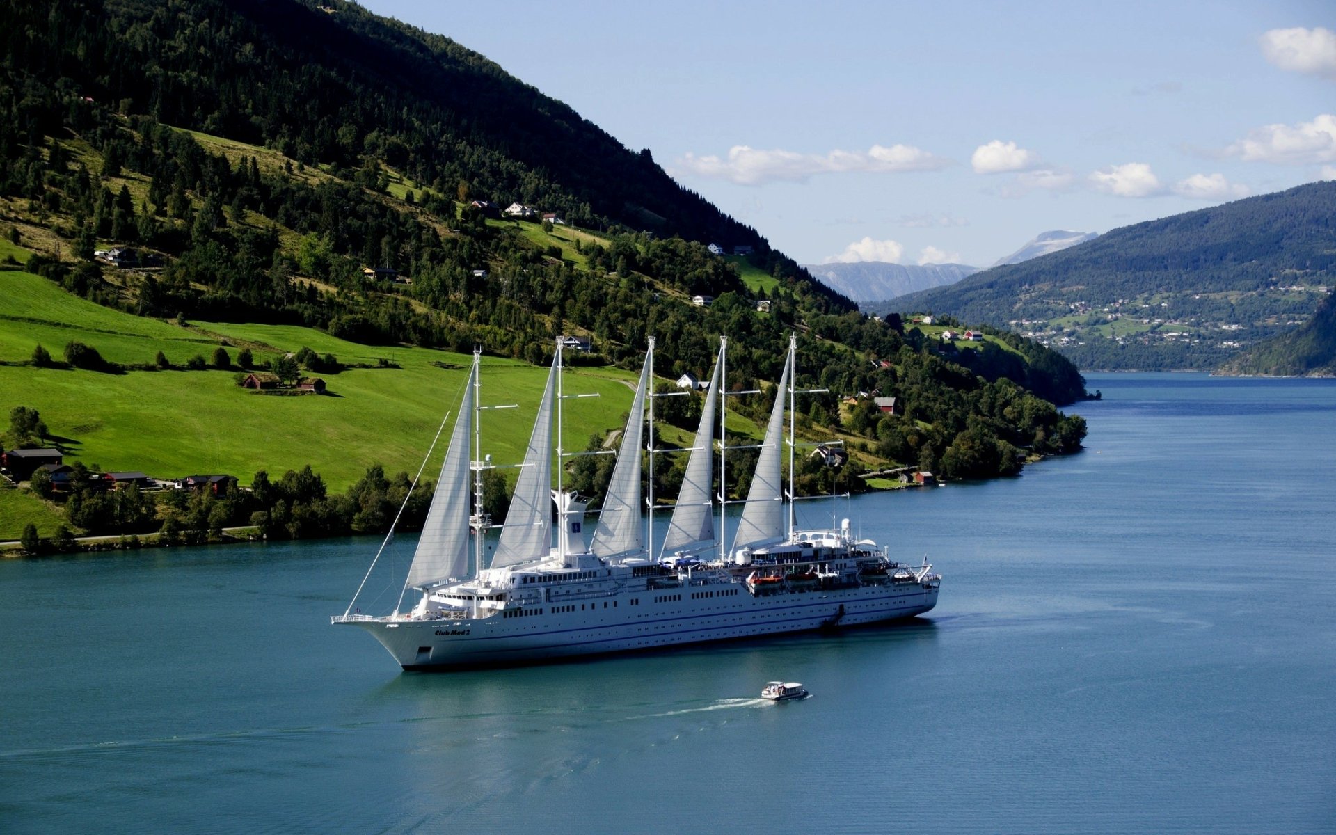 Download Sails Ship Vehicle Sailboat HD Wallpaper