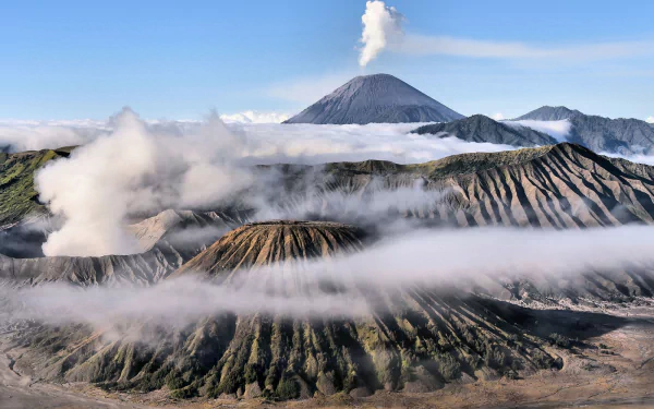 volcano nature Mount Bromo HD Desktop Wallpaper | Background Image