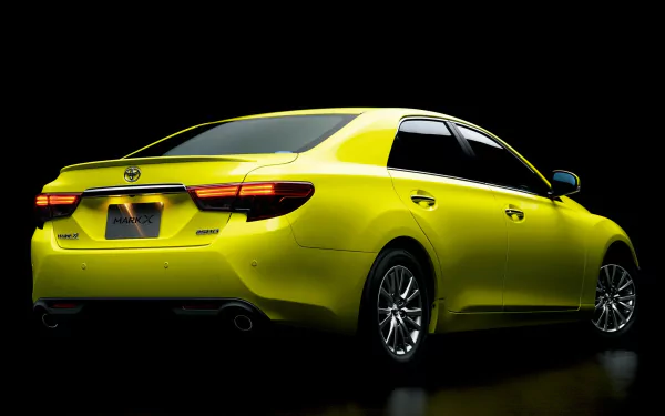 black yellow Toyota vehicle Toyota Mark X HD Desktop Wallpaper | Background Image