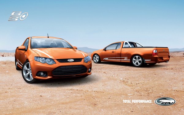 Vehicles Ford Pursuit Ute Ford Car Orange Car HD Wallpaper | Background Image