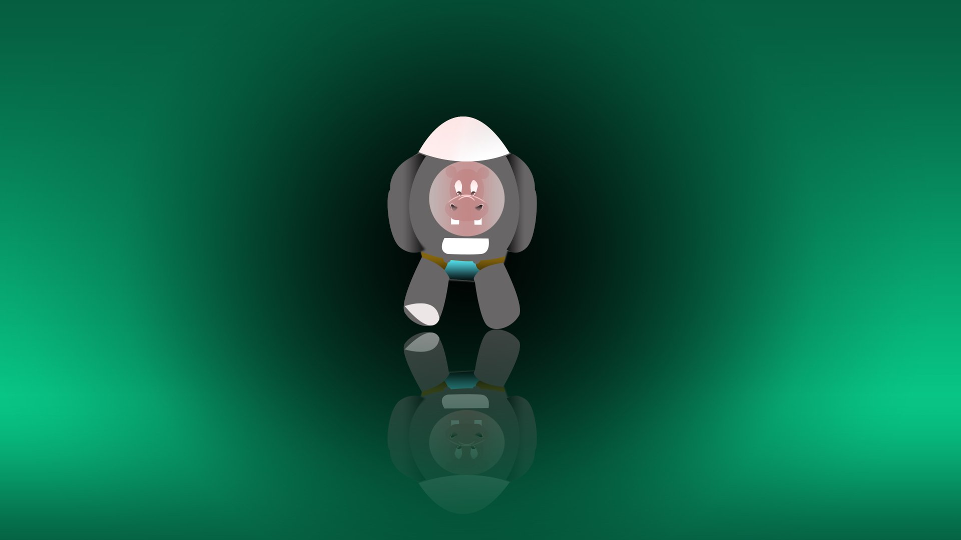 Space hippo by Storm_bustr