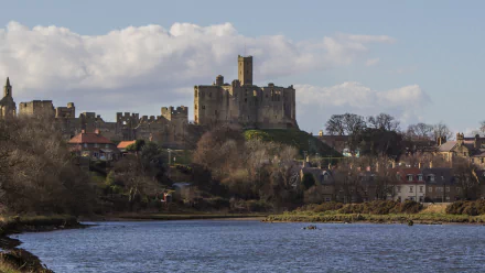 man made warkworth castle HD Desktop Wallpaper | Background Image