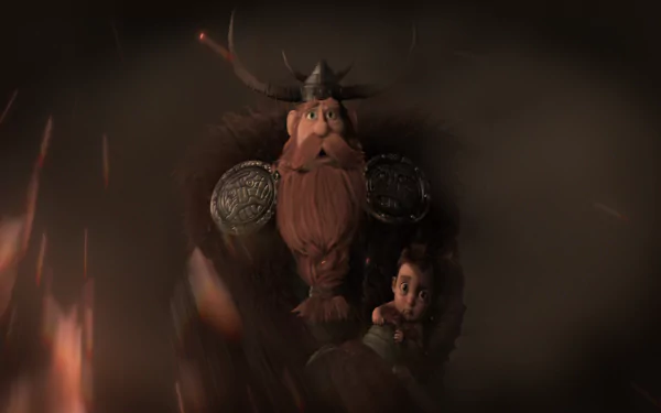 Hiccup (How to Train Your Dragon) Stoick (How to Train Your Dragon) movie How to Train Your Dragon 2 HD Desktop Wallpaper | Background Image