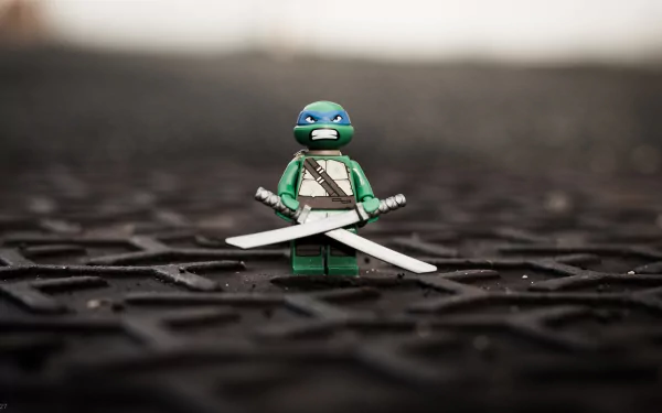 Leonardo (TMNT) man made lego HD Desktop Wallpaper | Background Image
