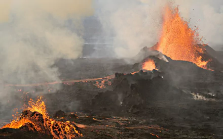 lava nature volcano HD Desktop Wallpaper | Background Image