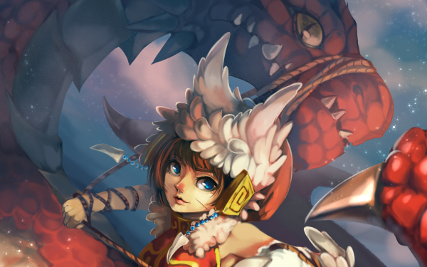 Anime Original Dragon HD Wallpaper | Background Image