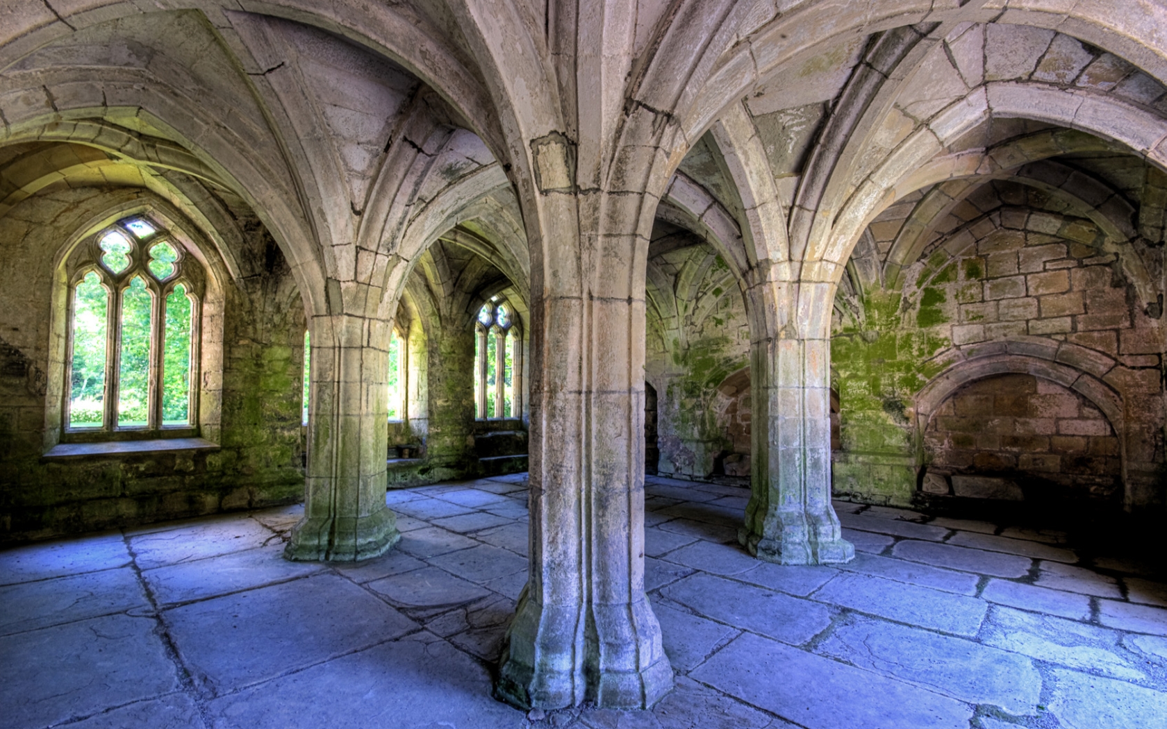 Religious Valle Crucis Abbey HD Wallpaper | Background Image