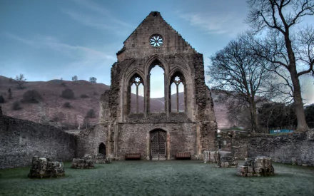 religious Valle Crucis Abbey HD Desktop Wallpaper | Background Image