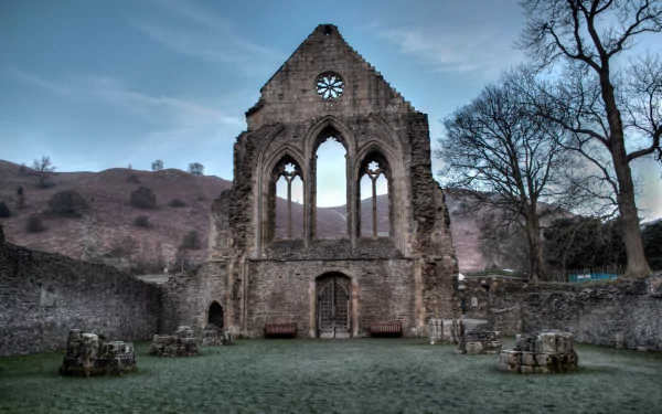 religious Valle Crucis Abbey HD Desktop Wallpaper | Background Image