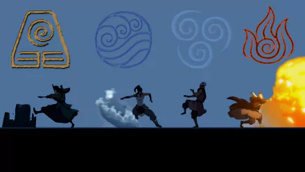 Kyoshi (Avatar) Roku (Avatar) Korra (The Legend Of Korra) Aang (Avatar) Anime Avatar: The Legend Of Korra HD Desktop Wallpaper | Background Image