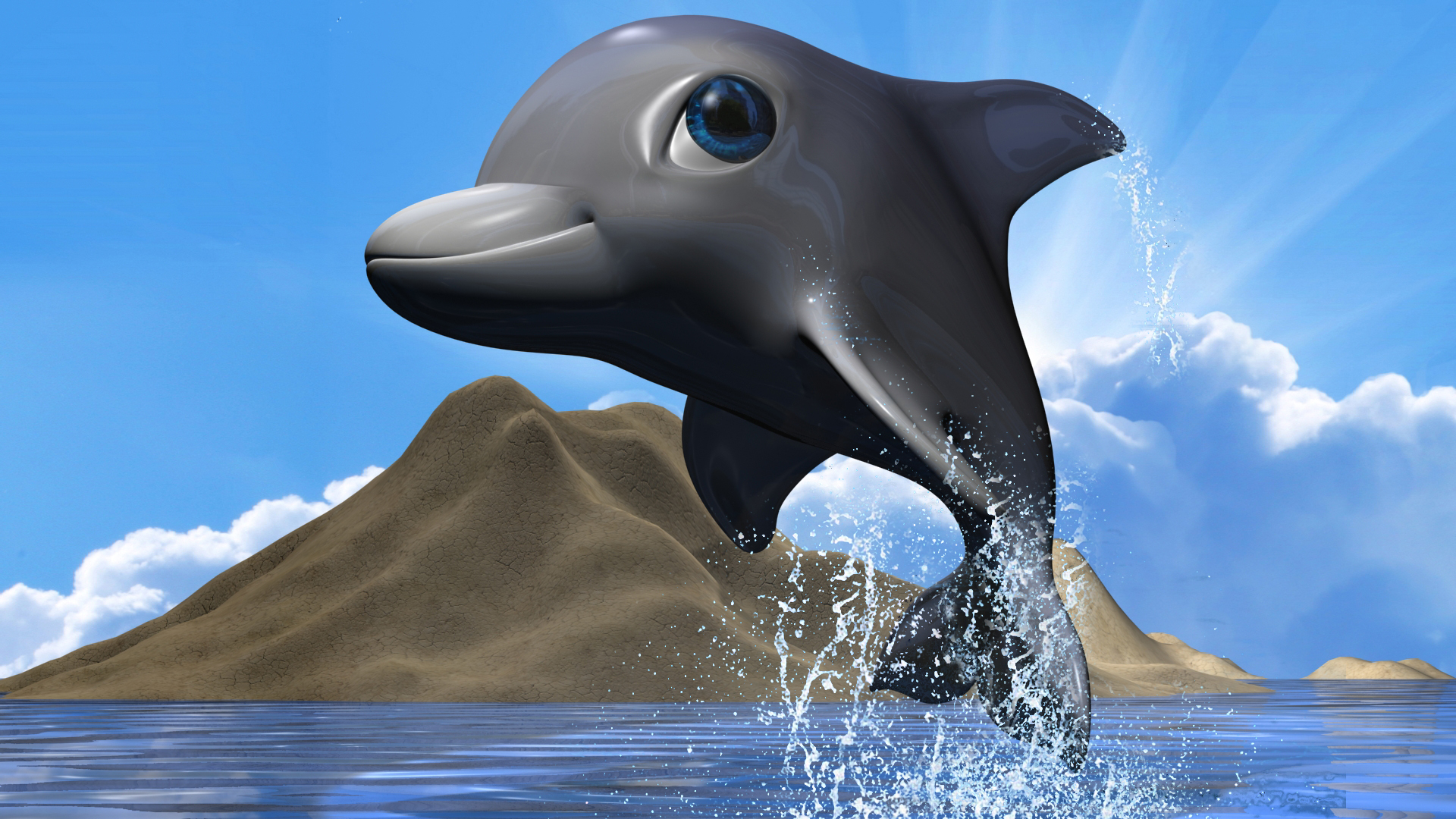 Cartoon Dolphin by supercigale