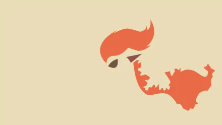 minimalist Ponyta (Pokémon) video game Pokemon Minimalist Gaming HD Desktop Wallpaper | Background Image