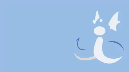 minimalist Dratini (Pokémon) video game Pokemon Minimalist Gaming HD Desktop Wallpaper | Background Image