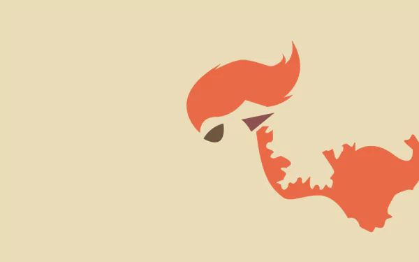 minimalist Ponyta (Pokémon) video game Pokemon Minimalist Gaming HD Desktop Wallpaper | Background Image