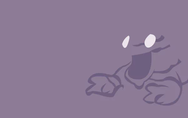 minimalist Grimer (Pokémon) video game Pokemon Minimalist Gaming HD Desktop Wallpaper | Background Image