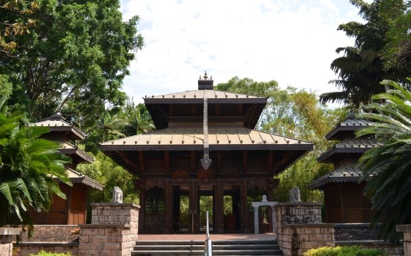 Man Made Nepalese Pagoda Nepalese Pagoda Brisbane Building Australia Buddhist Temple HD Wallpaper | Background Image