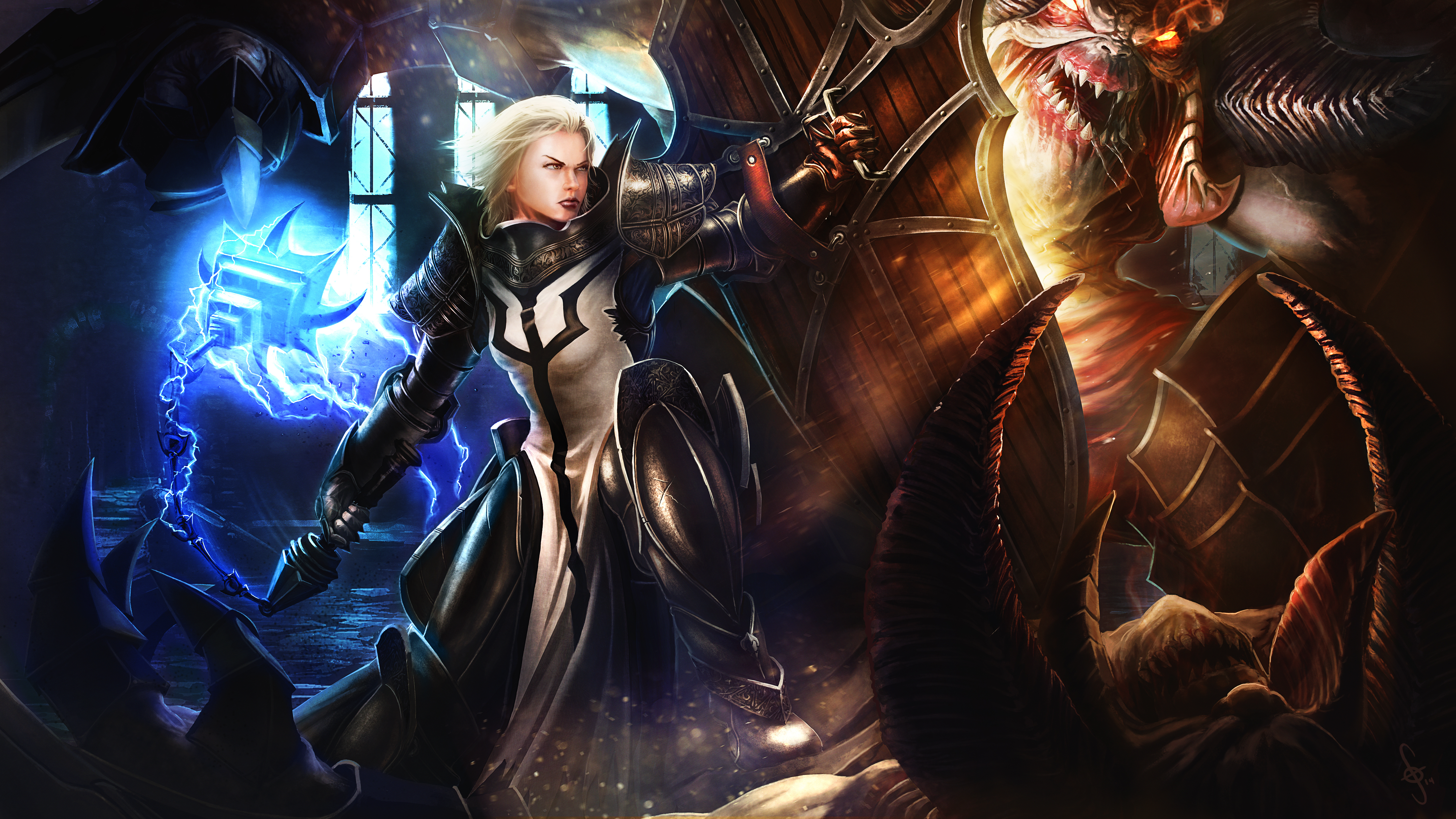 diablo 3 wizard female wallpaper