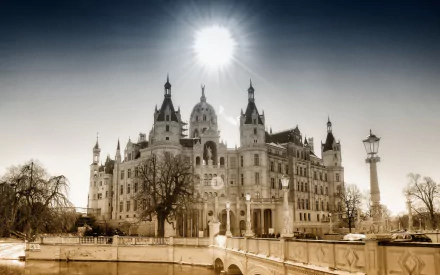man made Schwerin Palace HD Desktop Wallpaper | Background Image