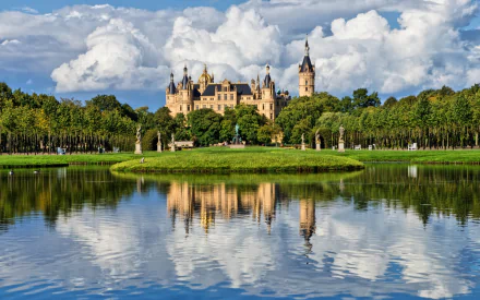 man made Schwerin Palace HD Desktop Wallpaper | Background Image