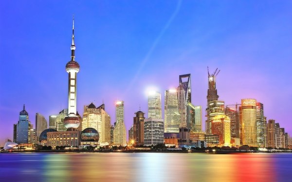 Man Made Shanghai Cities China Oriental Pearl Tower HD Wallpaper | Background Image