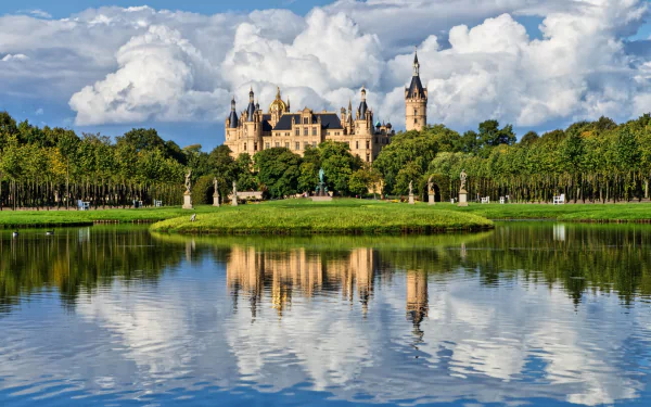man made Schwerin Palace HD Desktop Wallpaper | Background Image