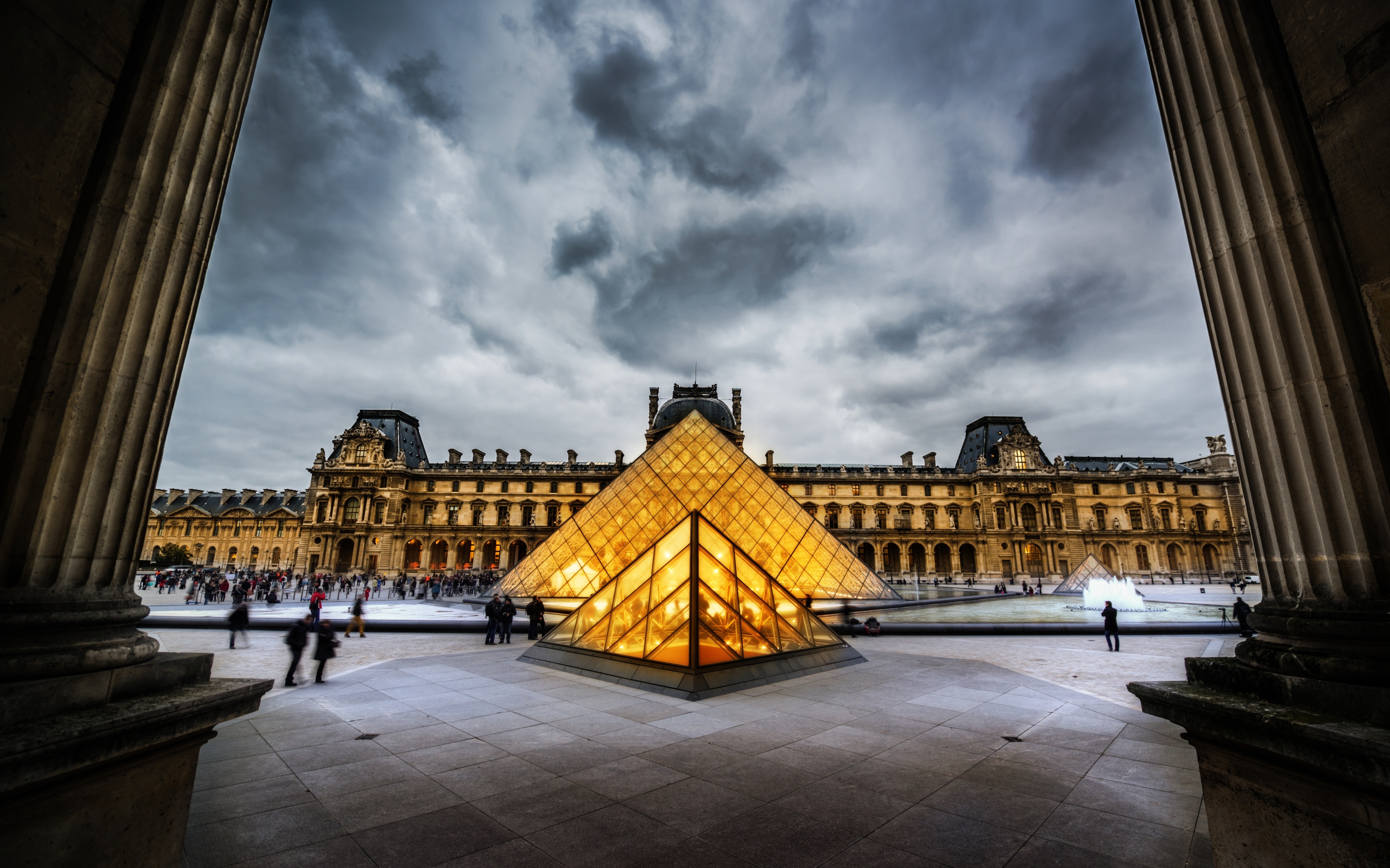 Man Made The Louvre HD Wallpaper | Background Image