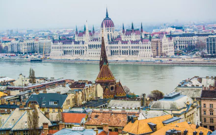 Hungary Hungarian Parliament Building man made Budapest HD Desktop Wallpaper | Background Image