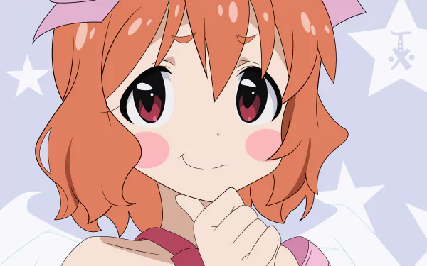 Cute anime angel with orange hair and a gentle smile from Recently, My Sister Is Unusual, featured in 4K Ultra HD as a PC desktop wallpaper and background.