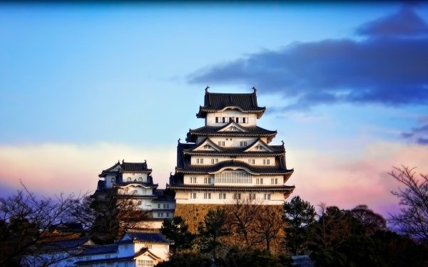 Man Made Himeji Castle Castles Japan Sunrise HD Wallpaper | Background Image