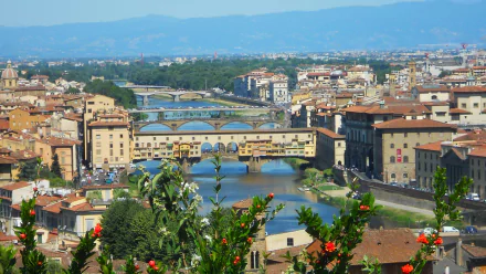 man made Ponte Vecchio HD Desktop Wallpaper | Background Image