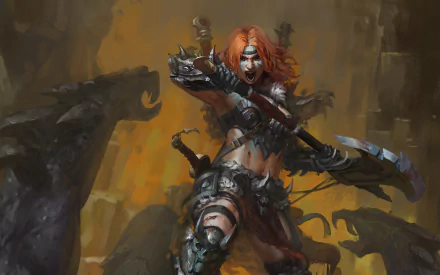 Barbarian (Diablo III) video game Diablo III HD Desktop Wallpaper | Background Image