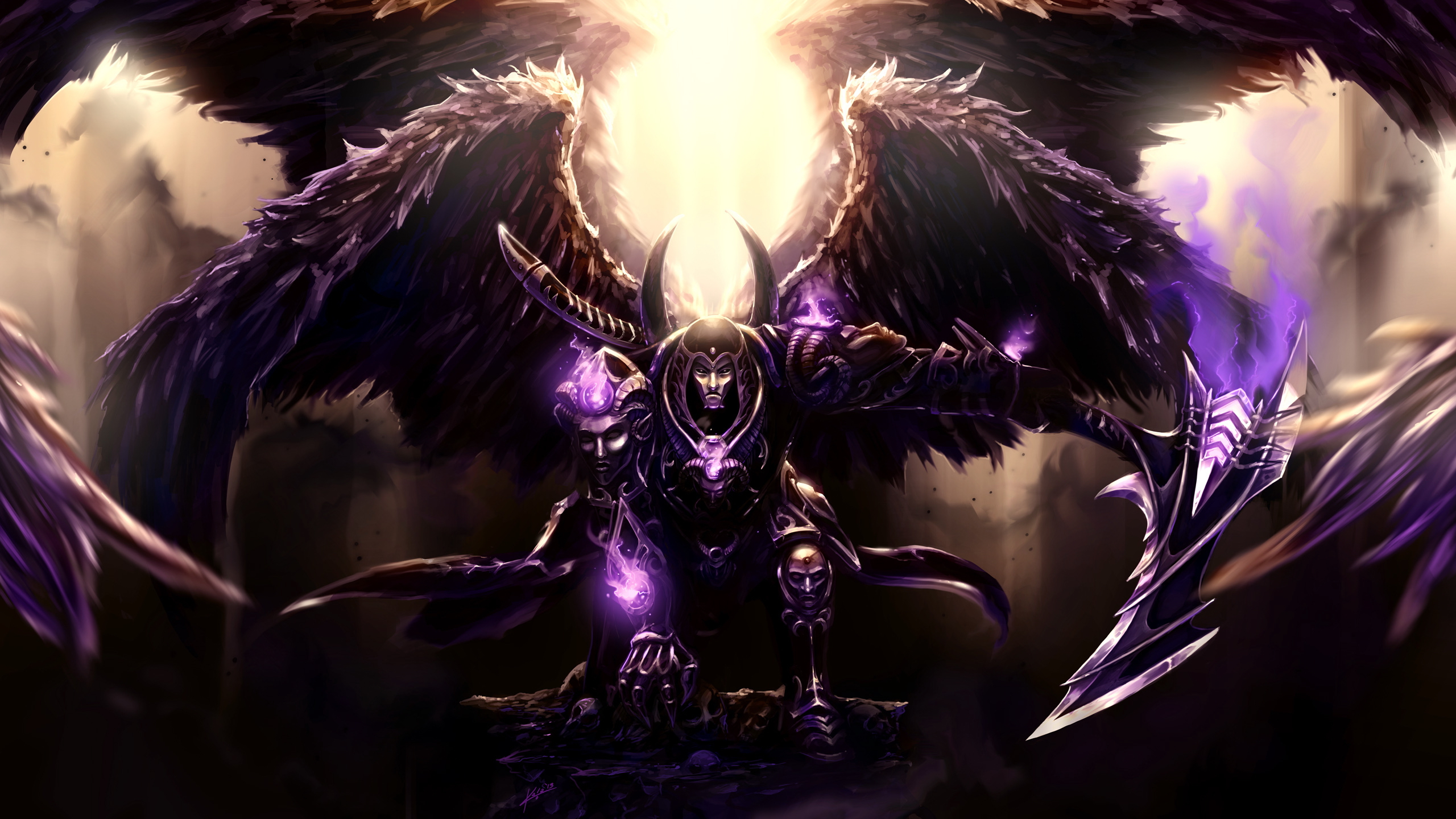 Download Thanatos, The God Of Death In Saint Seiya Unleashing Power  Wallpaper | Wallpapers.com