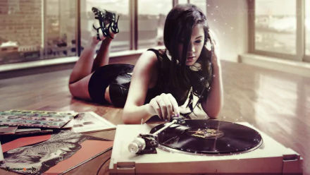 music record HD Desktop Wallpaper | Background Image