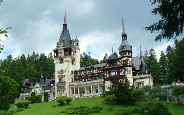 Romania man made Peles Castle HD Desktop Wallpaper | Background Image