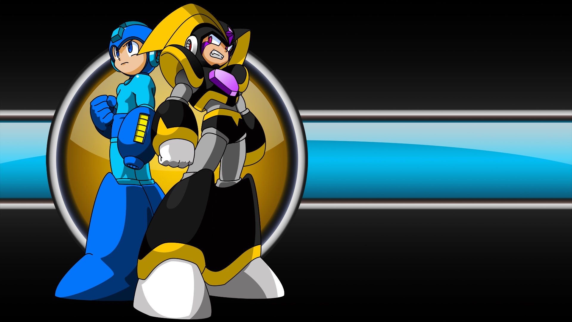 Video Game Mega Man & Bass HD Wallpaper | Background Image
