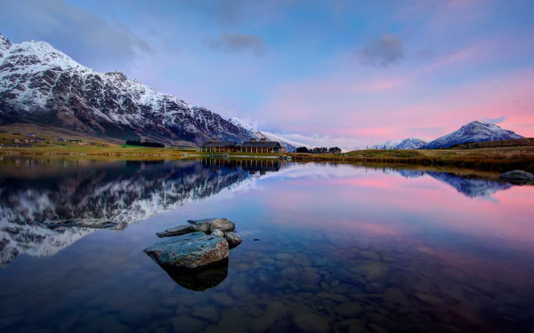 lake wakatipu New Zealand mountain nature reflection HD Desktop Wallpaper | Background Image