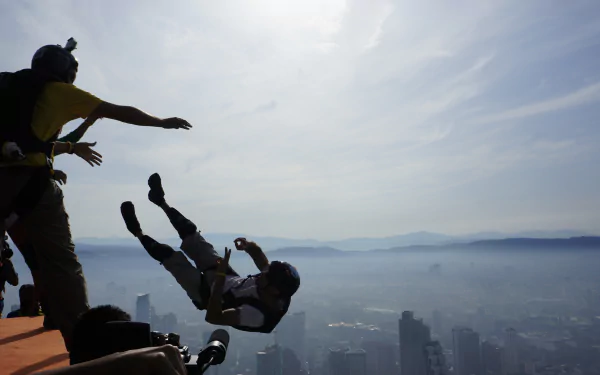 base jumping Sports HD Desktop Wallpaper | Background Image