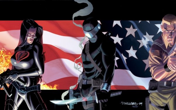 Comics G.I. Joe Snake Eyes Baroness HD Wallpaper | Background Image