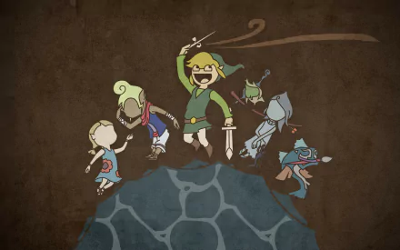 Aryll (The Legend Of Zelda) Fairy Queen (The Legend Of Zelda) Fishmen (The Legend Of Zelda) Tetra (The Legend Of Zelda) Link video game The Legend of Zelda: The Wind Waker HD Desktop Wallpaper | Background Image