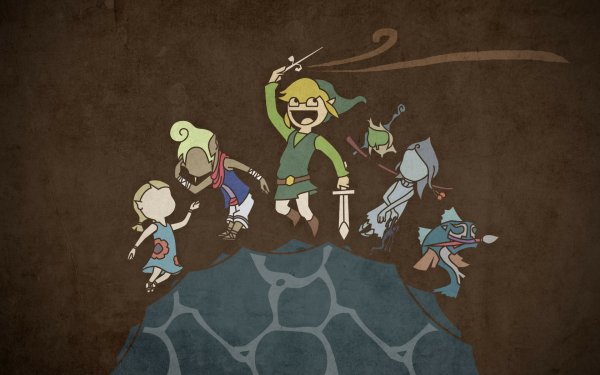Video Game The Legend of Zelda: The Wind Waker Zelda Link Tetra Fishmen Fairy Queen Aryll HD Wallpaper | Background Image