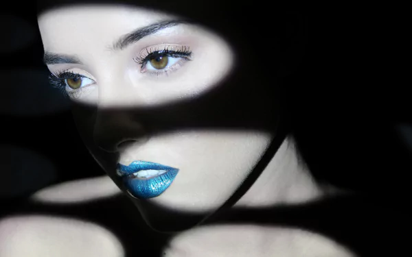 lips eye shadow light face model woman Kristina Akheeva HD Desktop Wallpaper | Background Image