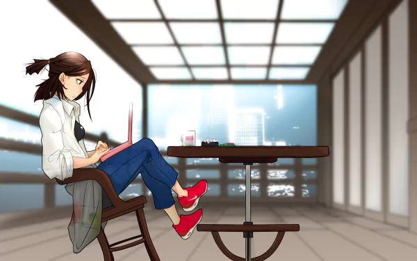 laptop Anime Original HD Desktop Wallpaper | Background Image