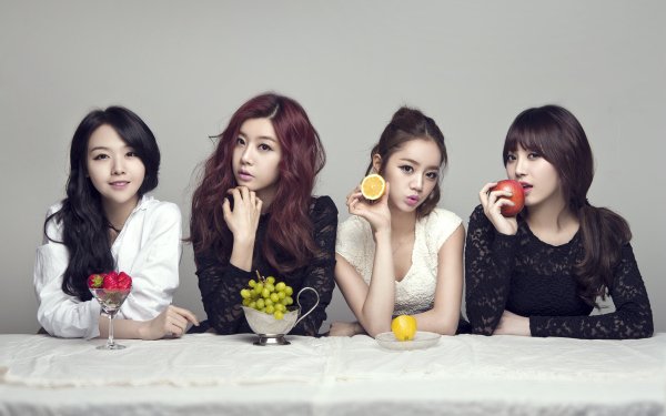 Music Girl's Day Asian Korean K-Pop Strawberry Grapes Lemon Apple HD Wallpaper | Background Image