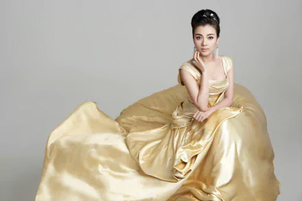 hair-dress portrait dress Chinese music chen sisi HD Desktop Wallpaper | Background Image