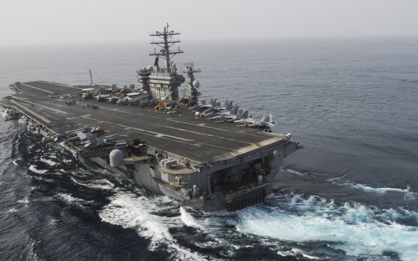 Military USS Nimitz (CVN-68) Warships United States Navy Aircraft Carrier Warship HD Wallpaper | Background Image