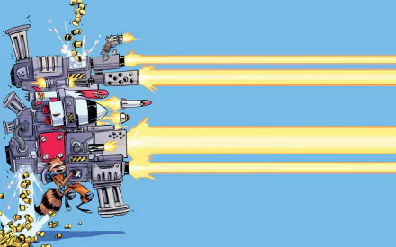 Comic Rocket Raccoon HD Desktop Wallpaper | Background Image