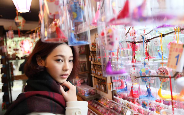 shop Taiwanese asian model woman Lín Yǔ HD Desktop Wallpaper | Background Image
