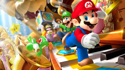 video game Mario Party HD Desktop Wallpaper | Background Image