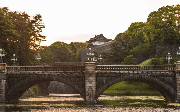 Man Made Tokyo Imperial Palace Palaces Japan Tokyo Bridge HD Wallpaper | Background Image